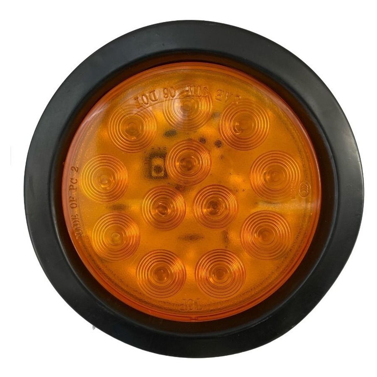 GENERICO - FOCO LED AMARILLO 4 PULGADAS BIVOLTAJE RAMPLA REMOLQUE