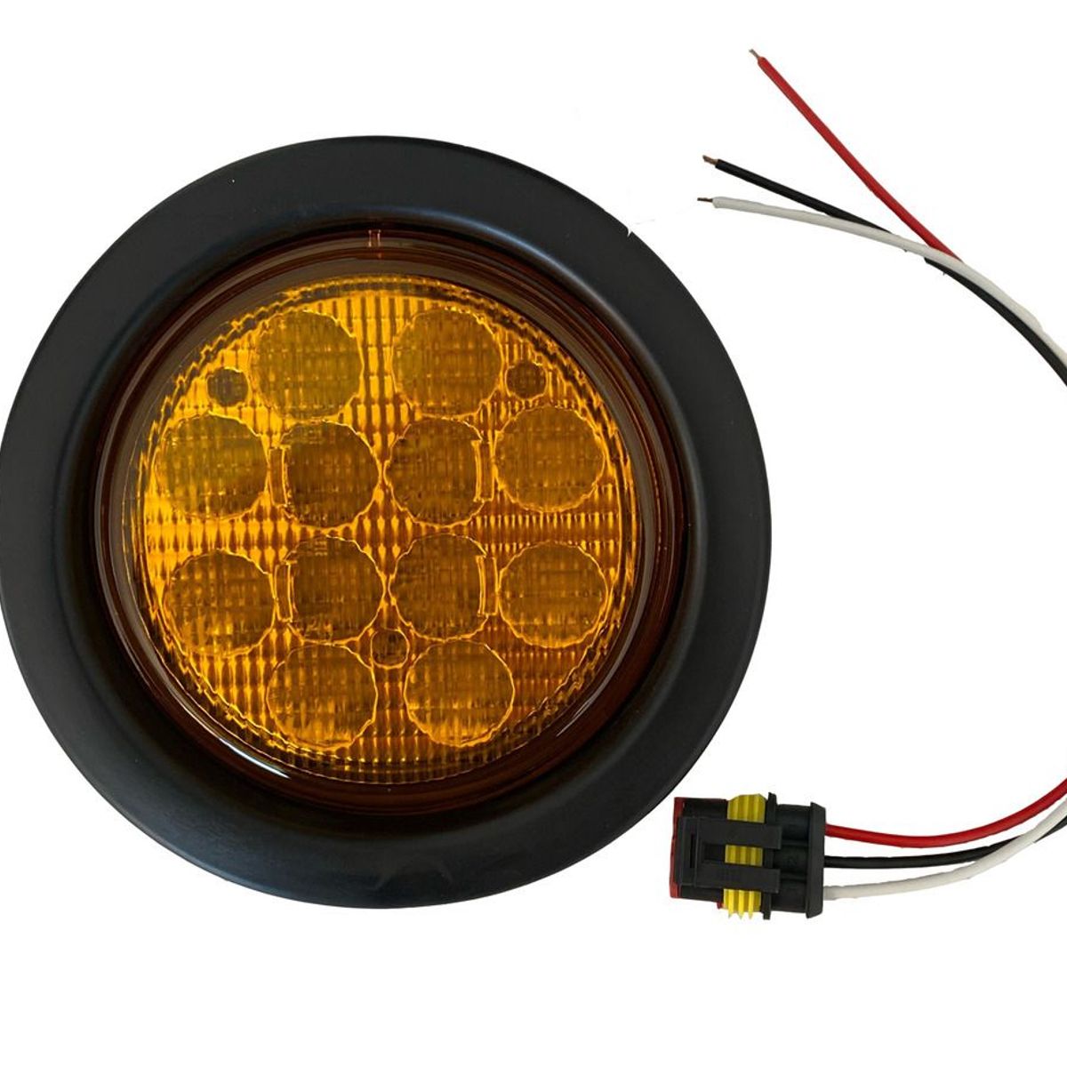 GENERICO - FOCO LED ROJO TREMAC  4 PULGADAS BIVOLTAJE RAMPLA