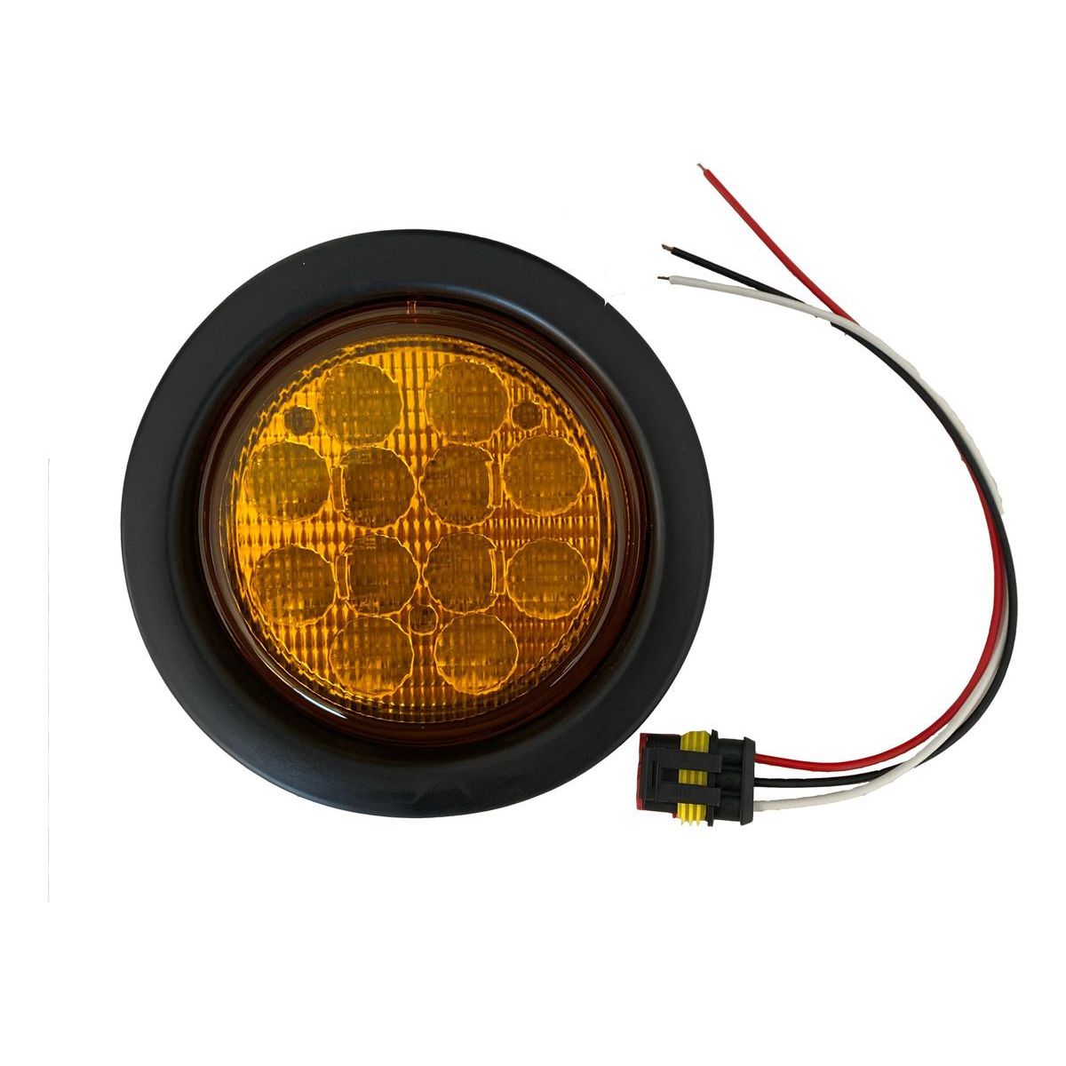 GENERICO - FOCO LED ROJO TREMAC  4 PULGADAS BIVOLTAJE RAMPLA
