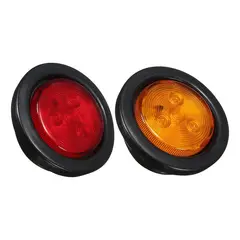 GENERICO - FOCO LED AMARILLO 2 PULGADAS 3 LED BIVOLTAJE RAMPLA REMOLQUE