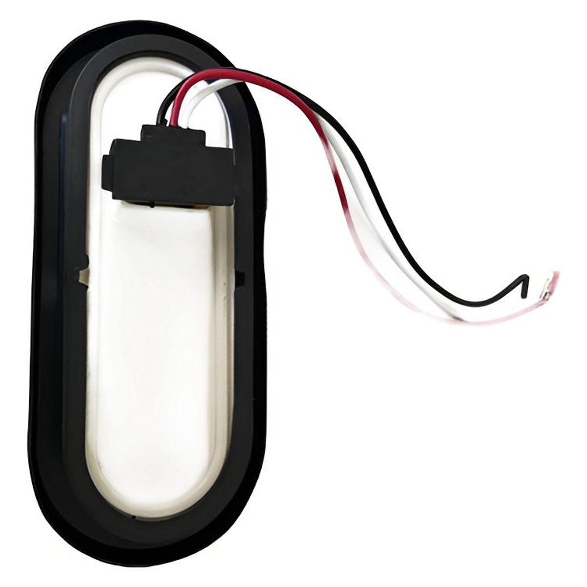 GENERICO - FOCO LED ROJO 6 PULGADAS OVALADO RAMPLA BIVOLT