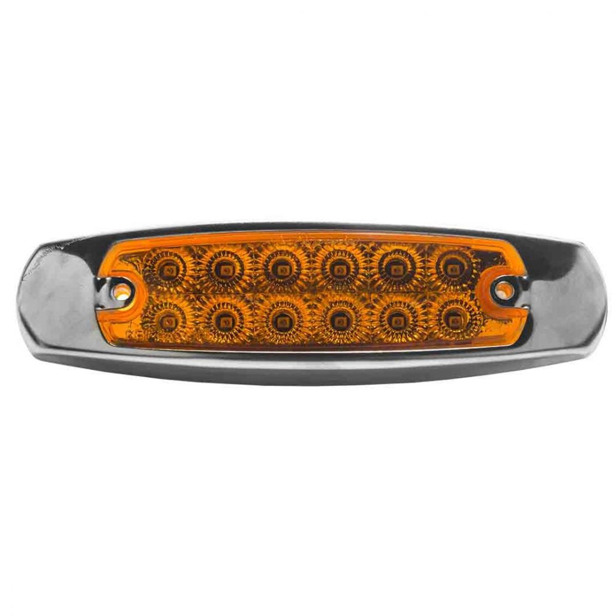 GENERICO - FOCO AMARILLO 12 LED LATERAL CROMADO BIVOLT