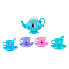 DISNEY - Mini Set De Té Con Cucharas - Frozen Tetera Celeste