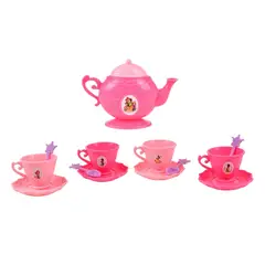 DISNEY - Mini Set De Té Con Cucharas - Princesas Tetera Rosa Oscuro