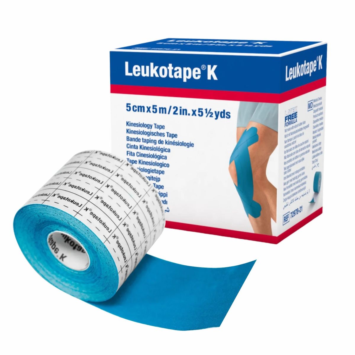 BSN MEDICAL - Cinta Kinesiológica Leukotape K Celeste 5 cm x 5 m
