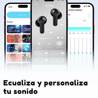 Imagen 2 del producto Audífonos Bluetooth 6.0 TWS ANC Q3 Pro Negro