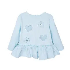 PILLIN - Polera  Azul Niña PVD624-26AQU