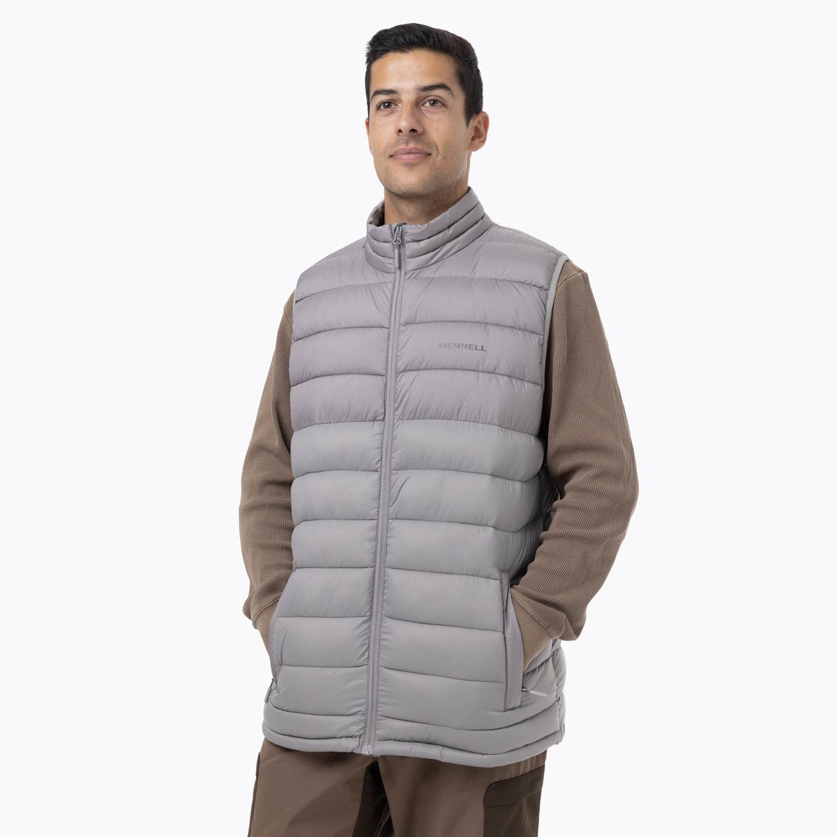 MERRELL - Parka Sin Mangas Hombre Hazeis Gris MERRELL