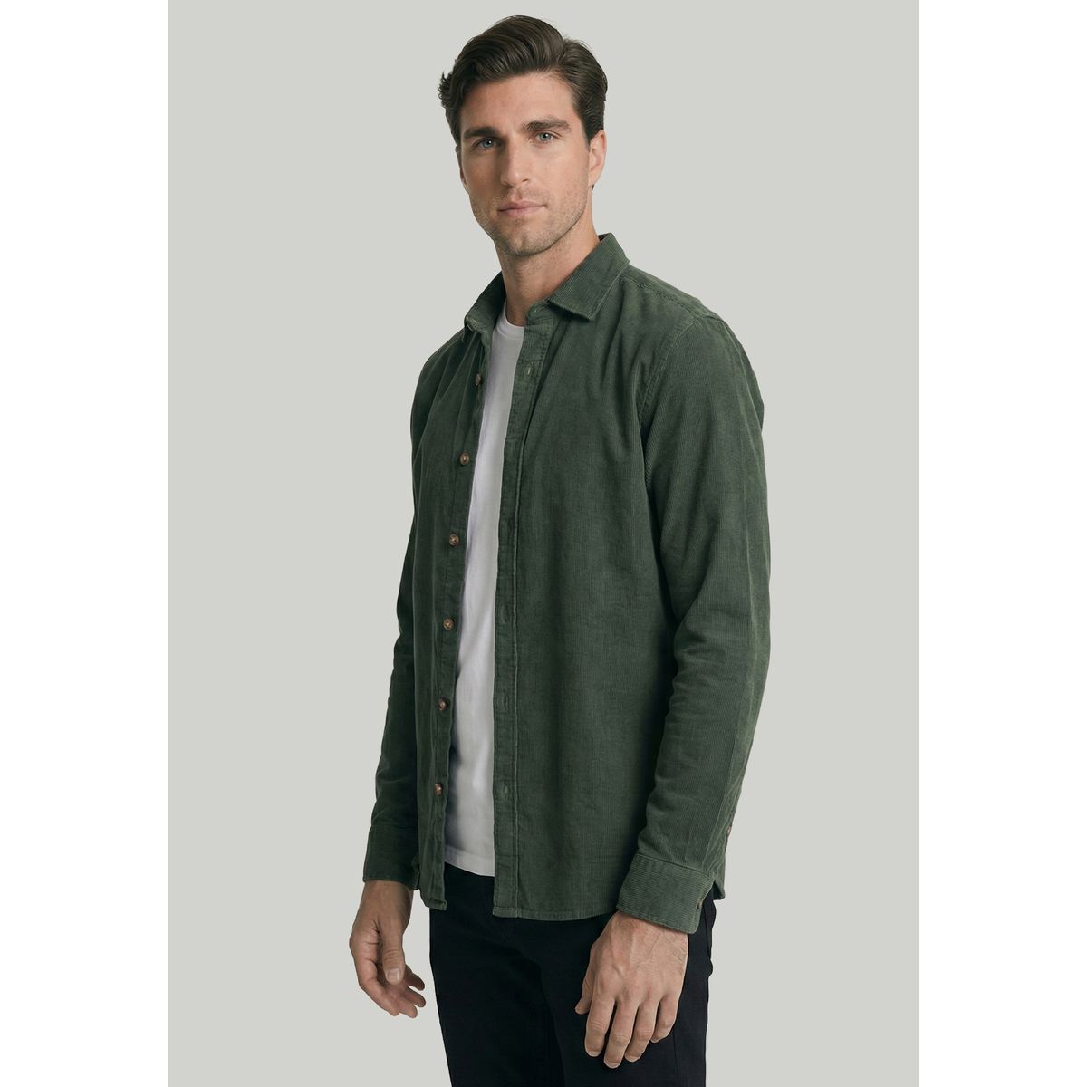 NEW MAN - Camisa Lille Green New Man