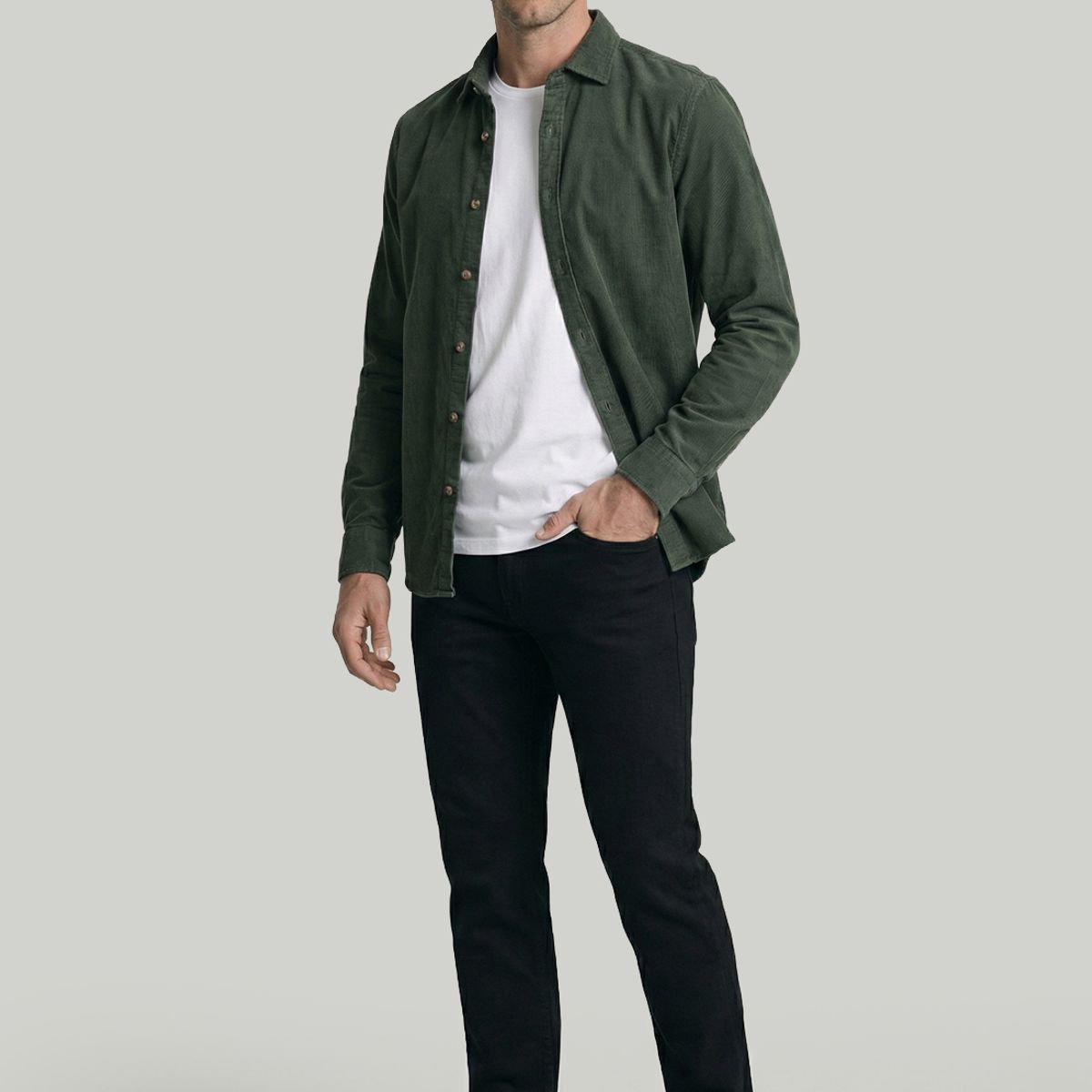 NEW MAN - Camisa Lille Green New Man