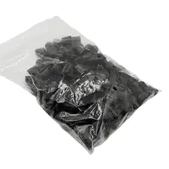 STOREFIX - PACK DE 100 SEGUROS PARA GANCHO DE EXHIBICION - TOPE DE SEGURIDAD 6 MM NEGRO