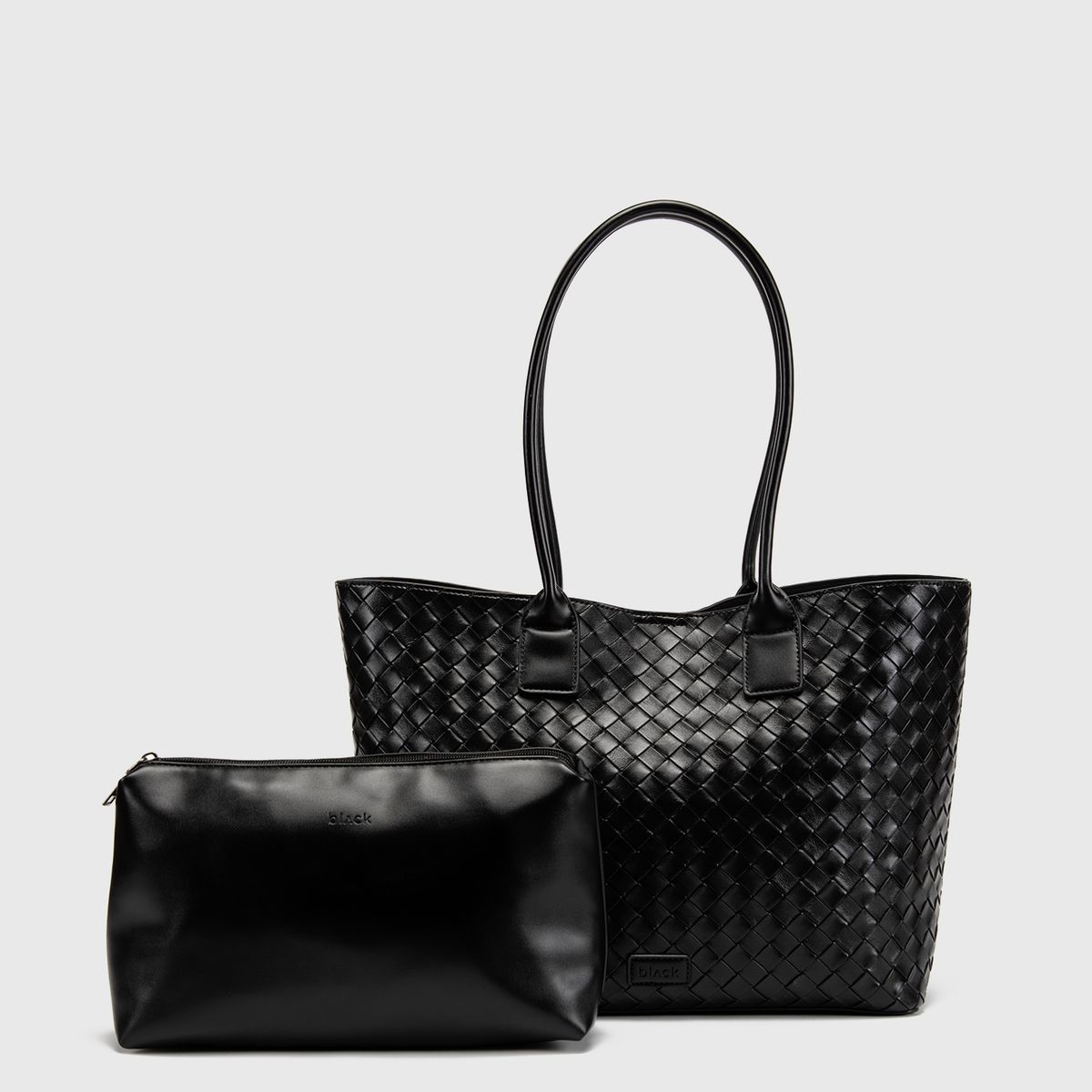 BLACK - Cartera Tote Braids Black Black Bubba