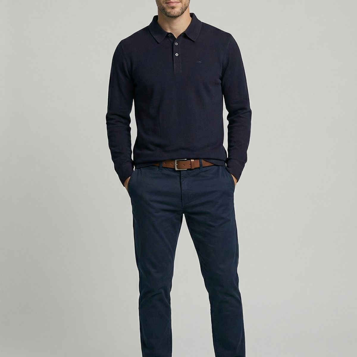 FEROUCH - Polera Chicago Navy Ferouch