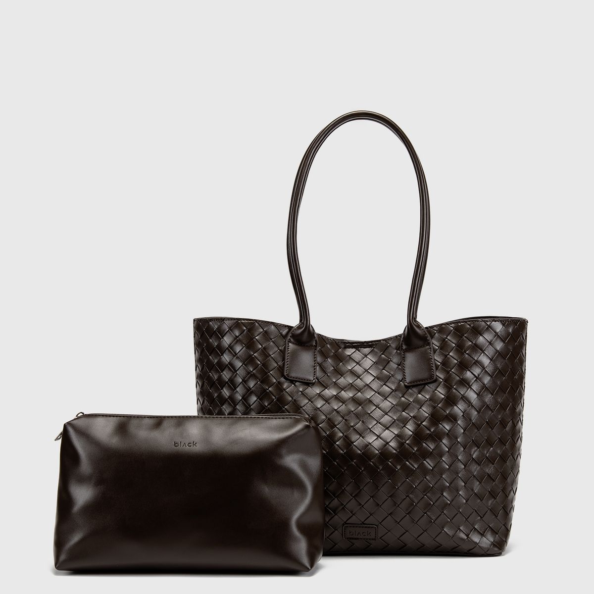 BLACK - Cartera Tote Braids Moka Black Bubba