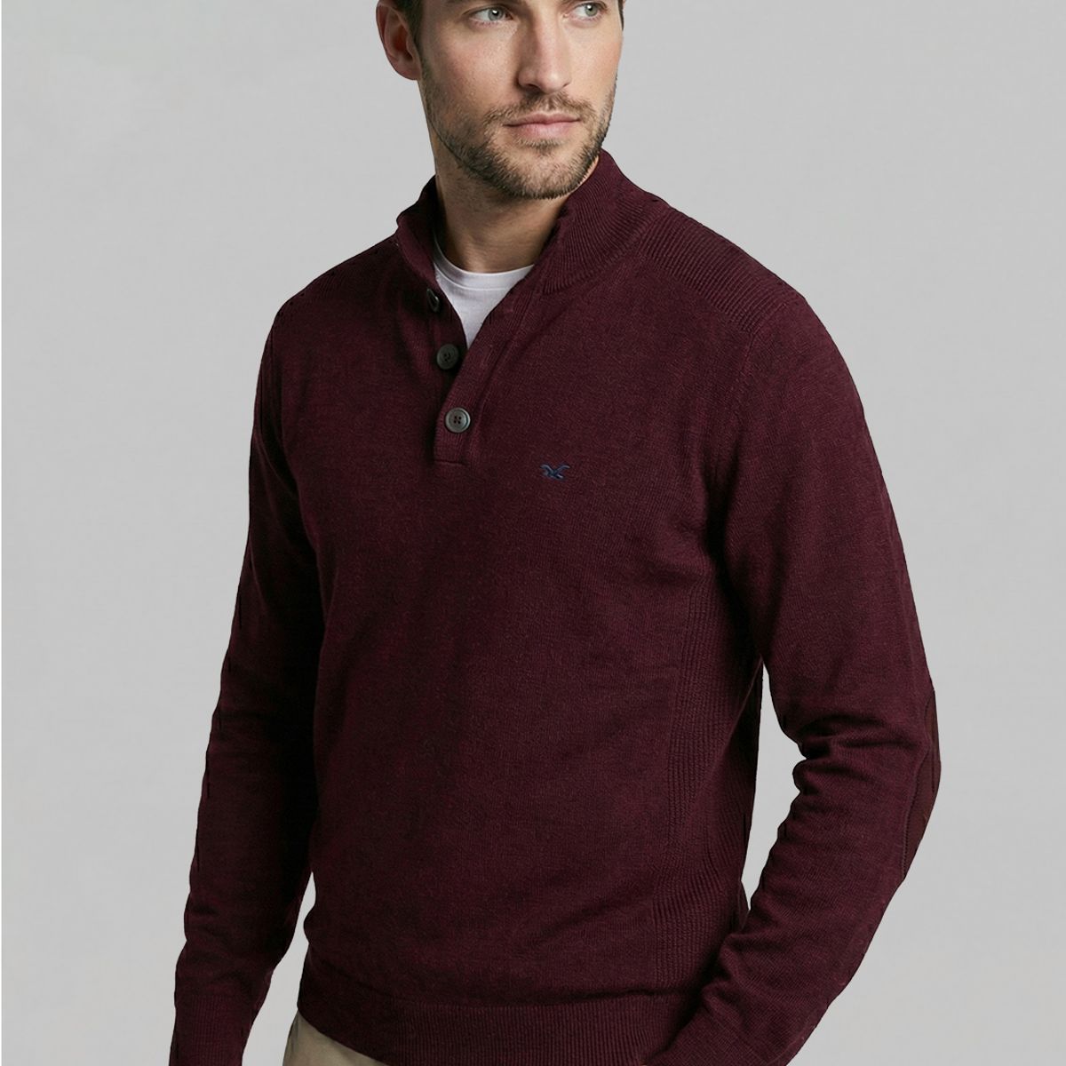 FEROUCH - Sweater Bristol Plum Melange Ferouch