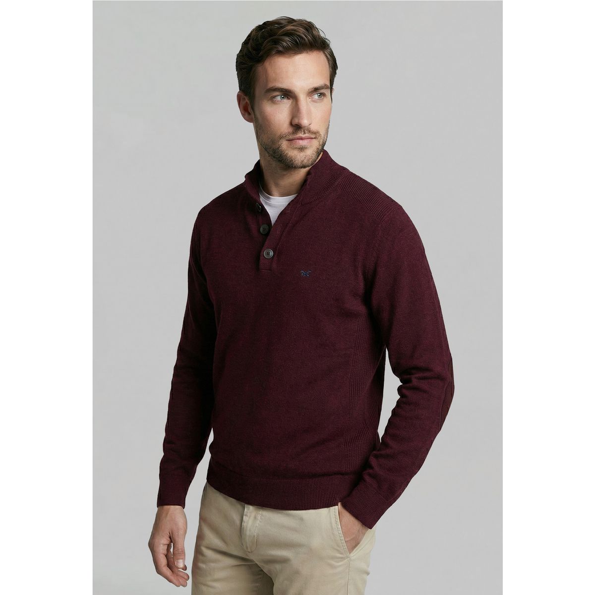 FEROUCH - Sweater Bristol Plum Melange Ferouch