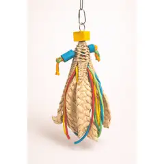 GENERICO - Juguete colgante natural para aves