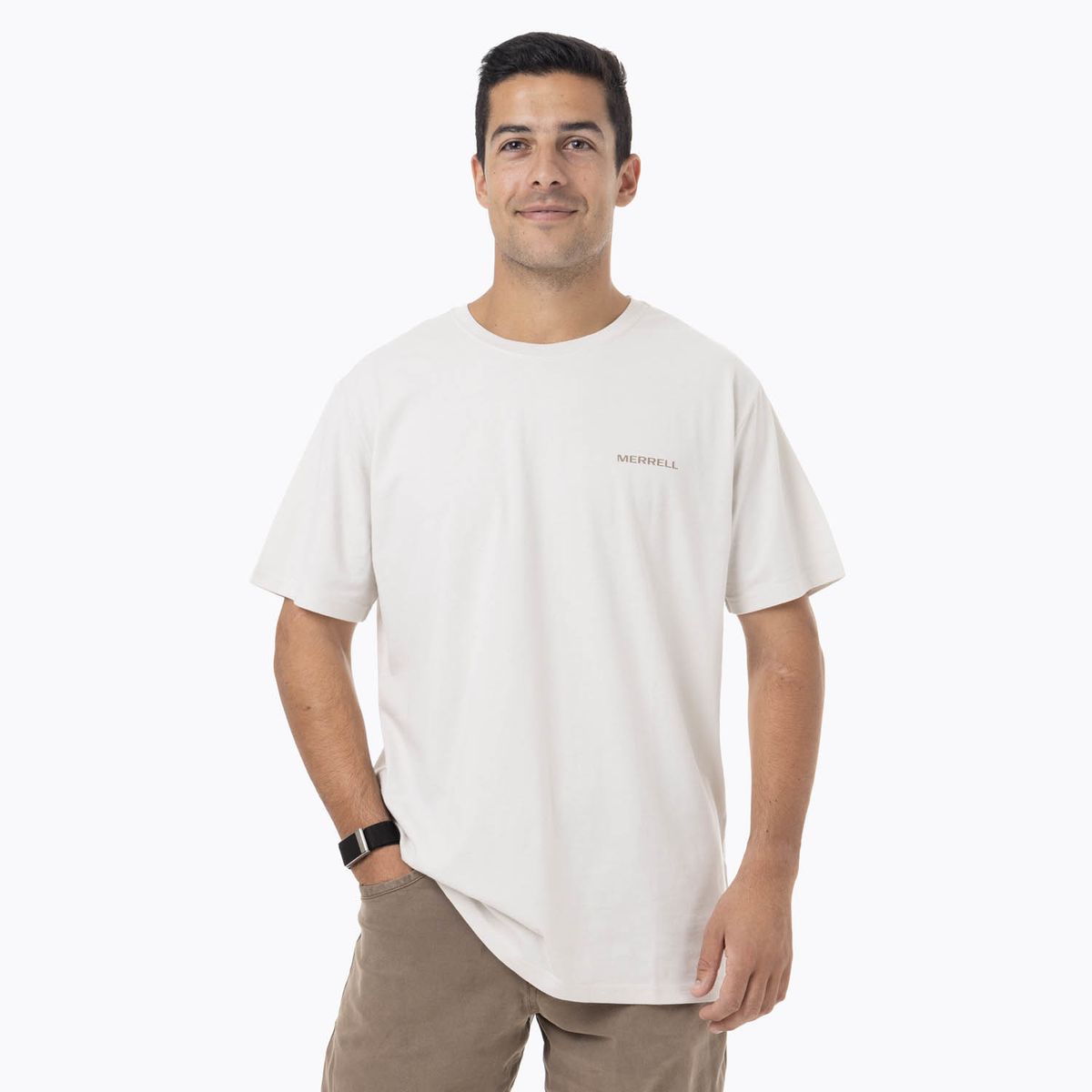 MERRELL - Polera Manga Corta Hombre Sapais Beige MERRELL