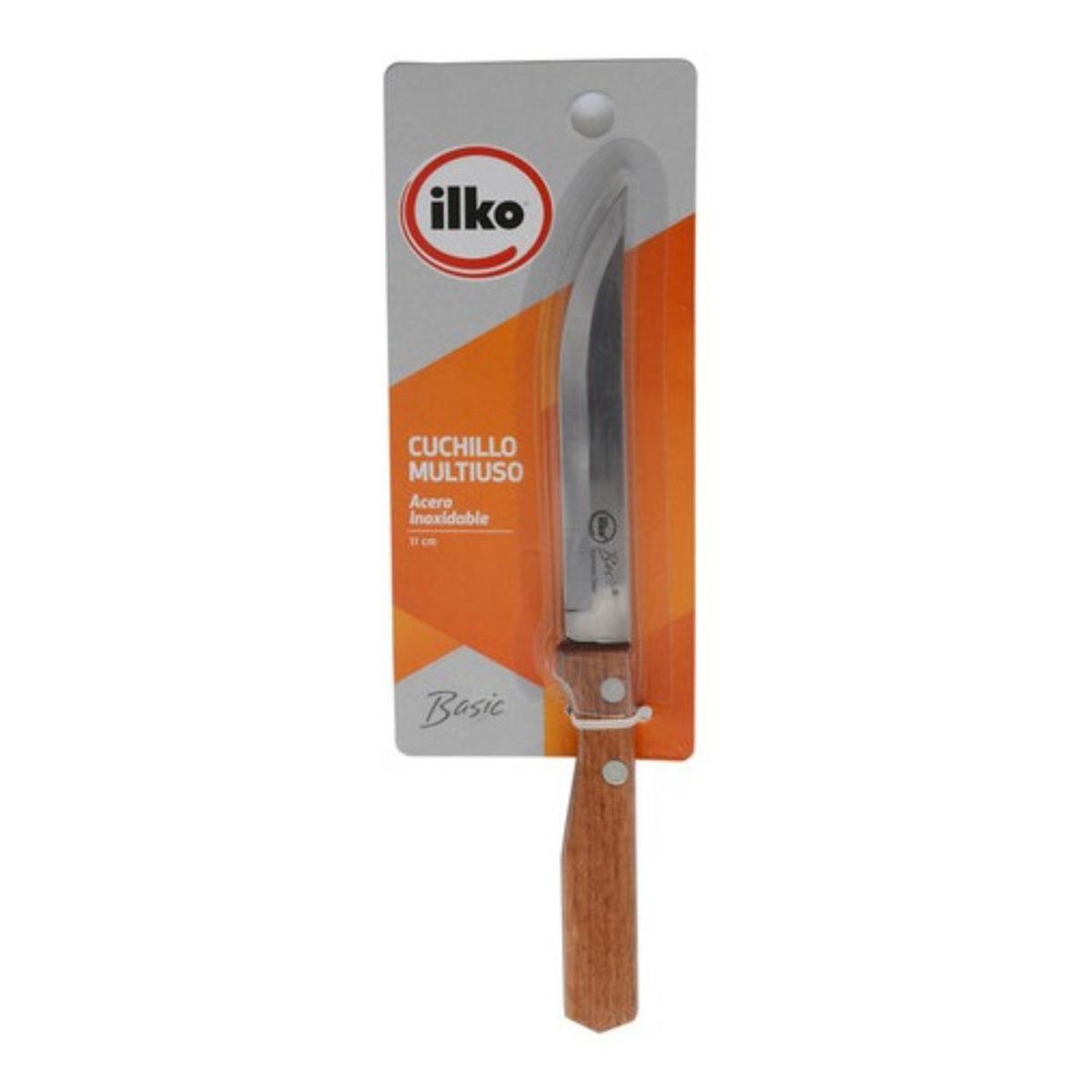 ILKO - Cuchillo Multiuso 11 Cm Acero Inoxidable Basic Ilko