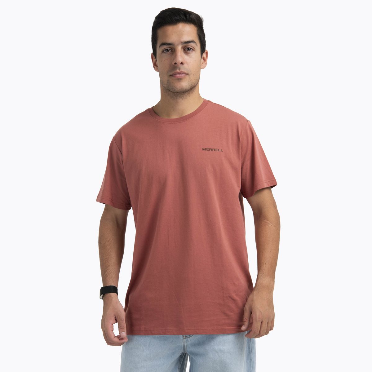 MERRELL - Polera Manga Corta Hombre Sapais Rojo MERRELL
