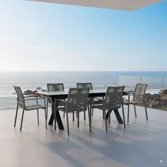 ROSEN - Set 2 Sillas de Comedor Tivat Silver