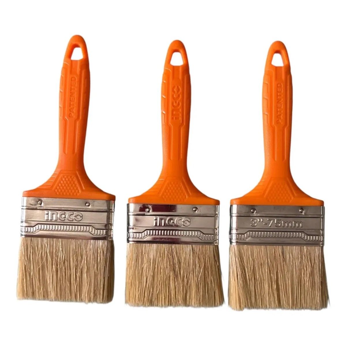 INGCO - Pack De 3 Brochas Para Pintar De 3 Pulgadas Ingco CHPTB78603 Beige