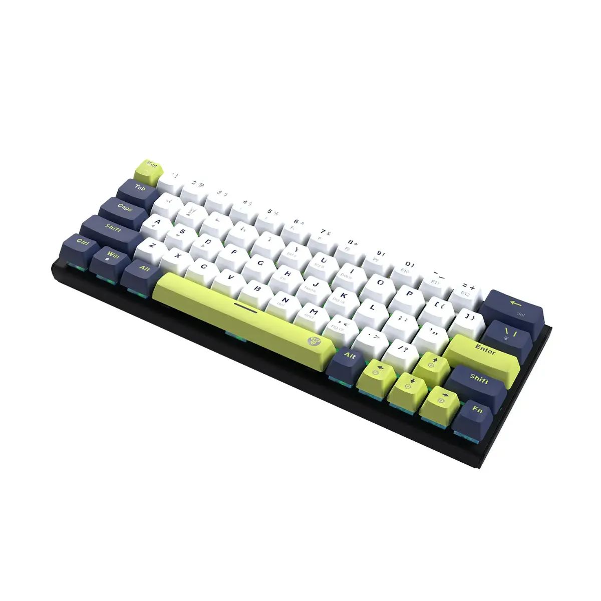 FANTECH - Teclado Gamer Mecánico Fantech Mk874V2 Atom63 Mori White Switch Red