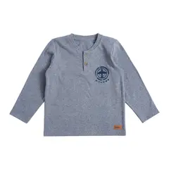 EXCEPTION - Polera Manga Larga Afranelada Bebé Niño