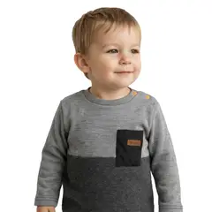 EXCEPTION - Polera Manga Larga Interior Frisado Bebé Niño