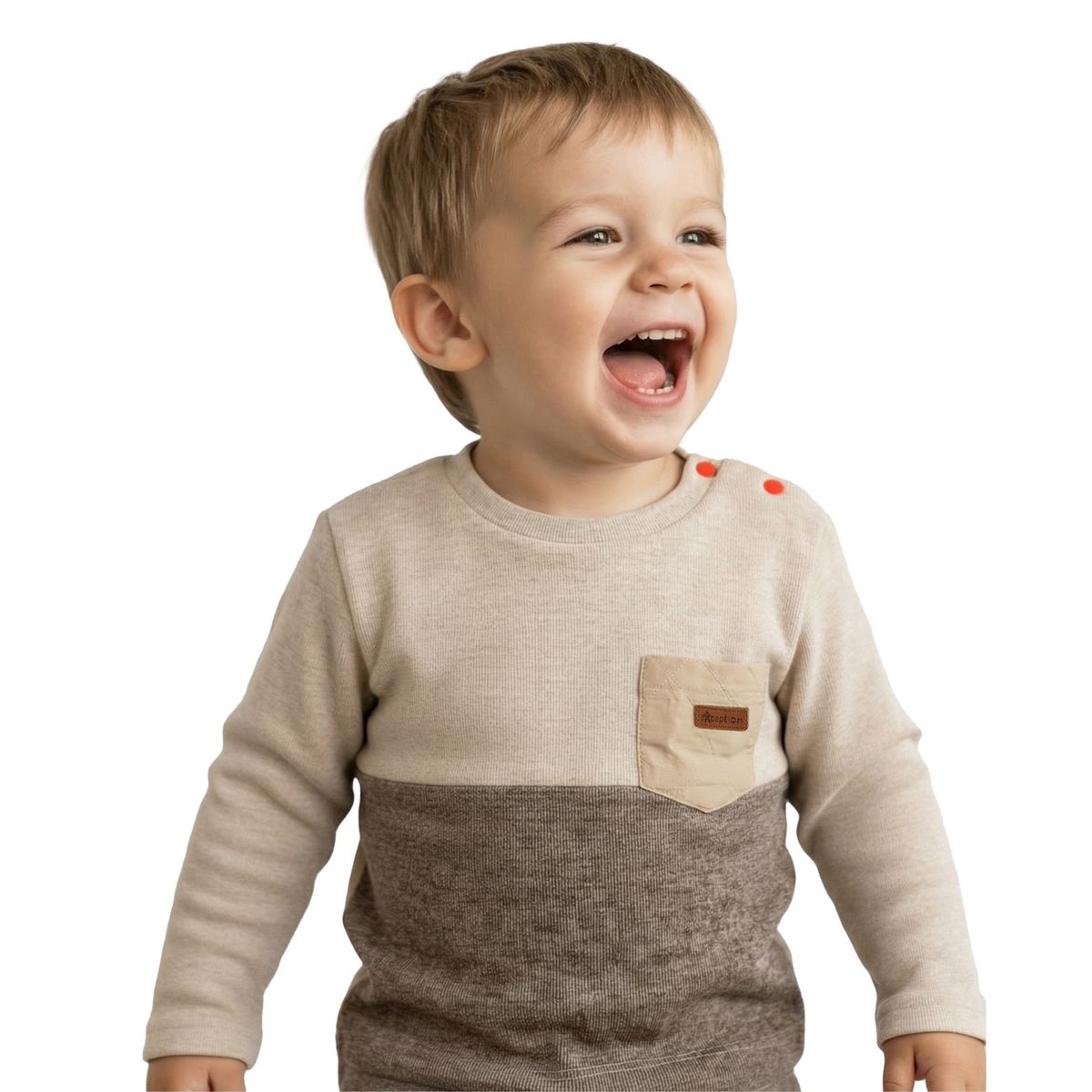 EXCEPTION - Polera Manga Larga Interior Frisado Bebé Niño Exception