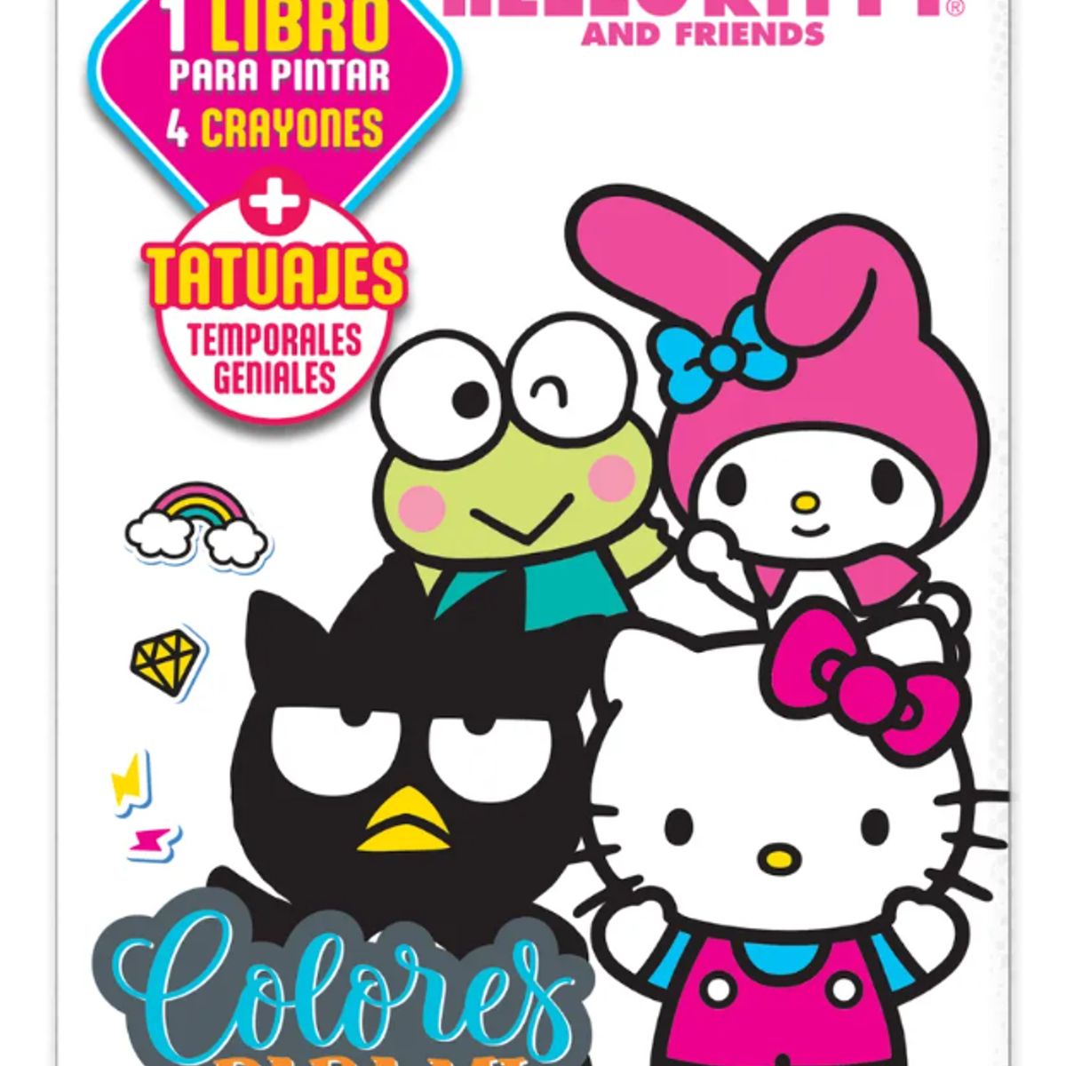 VERTICE - Bolsa Colores Para Mi Tatuajes Hello Kitty VERTICE