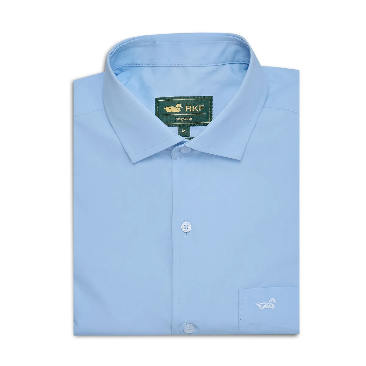 ROCKFORD - Camisa Algodón Hombre Easysolid Azul ROCKFORD