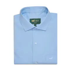 ROCKFORD - Camisa Algodón Hombre Easysolid Azul