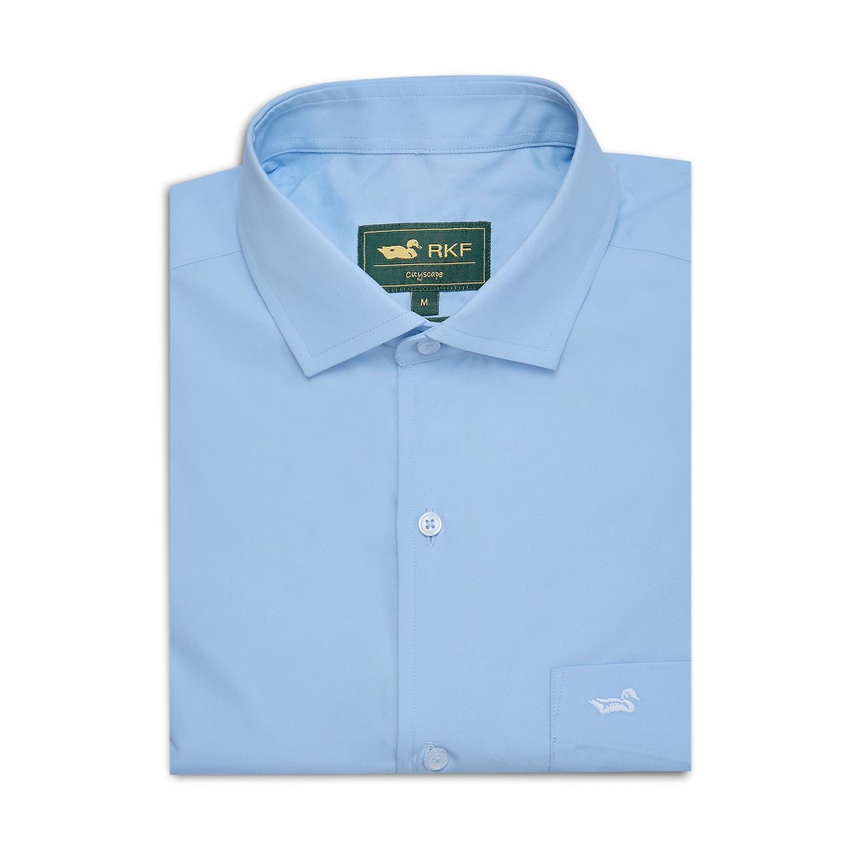ROCKFORD - Camisa Algodón Hombre Easysolid Azul ROCKFORD