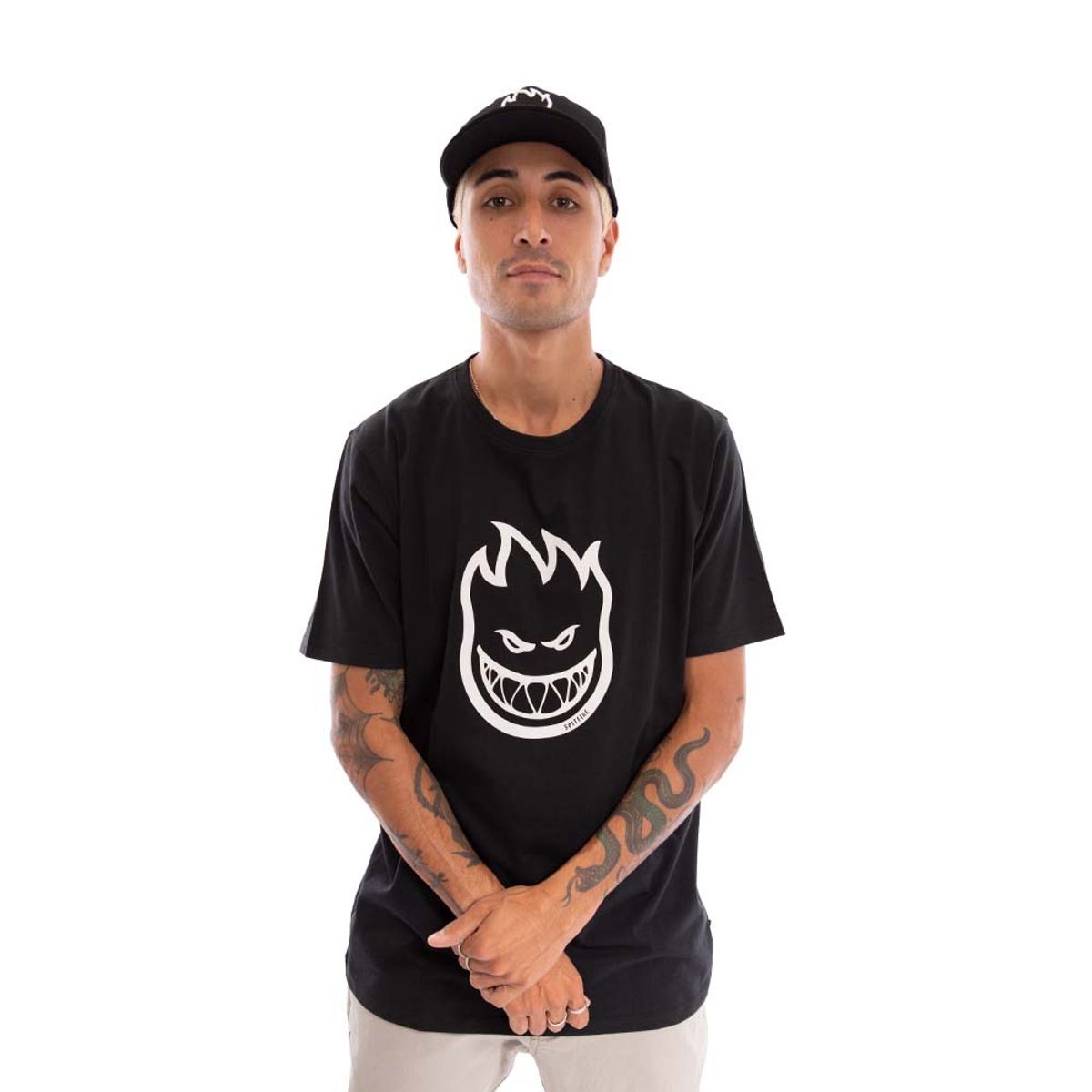 SPITFIRE - Polera Hombre Spitfire Bighead Negra Manga Corta