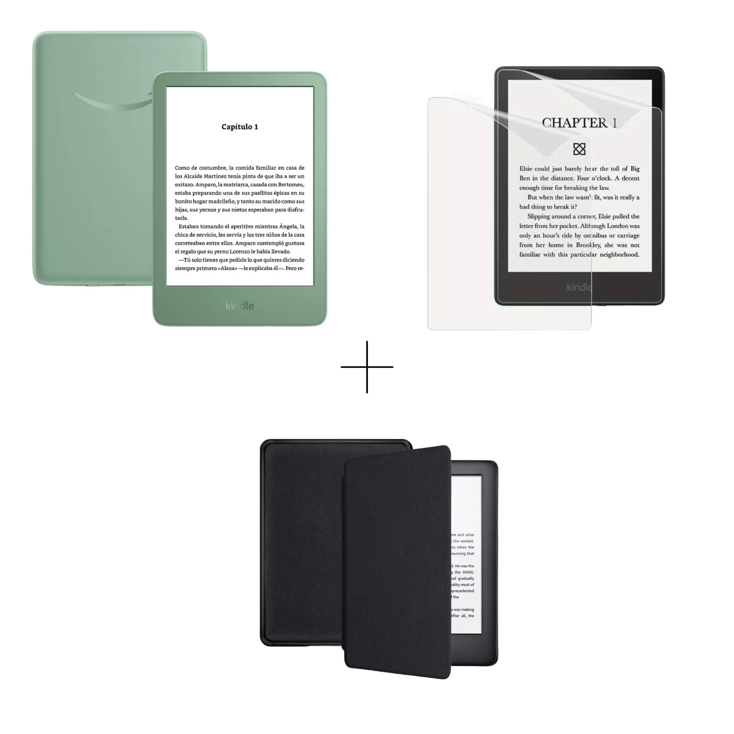 AMAZON Nuevo Kindle Matcha 2024 16gb 11va Gen 6.0 PuLG + Funda +