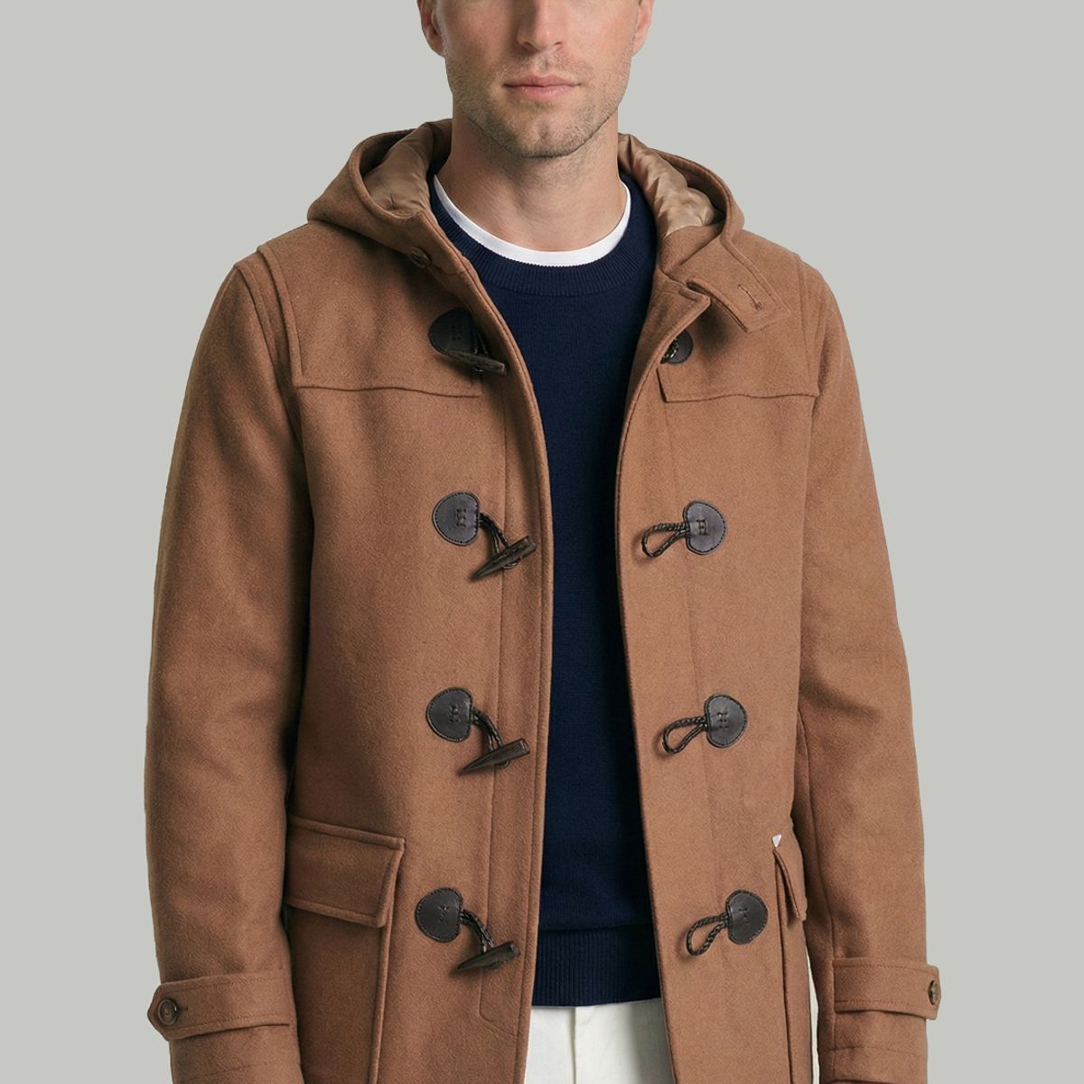 NEW MAN - Abrigo Montgomery Camel New Man