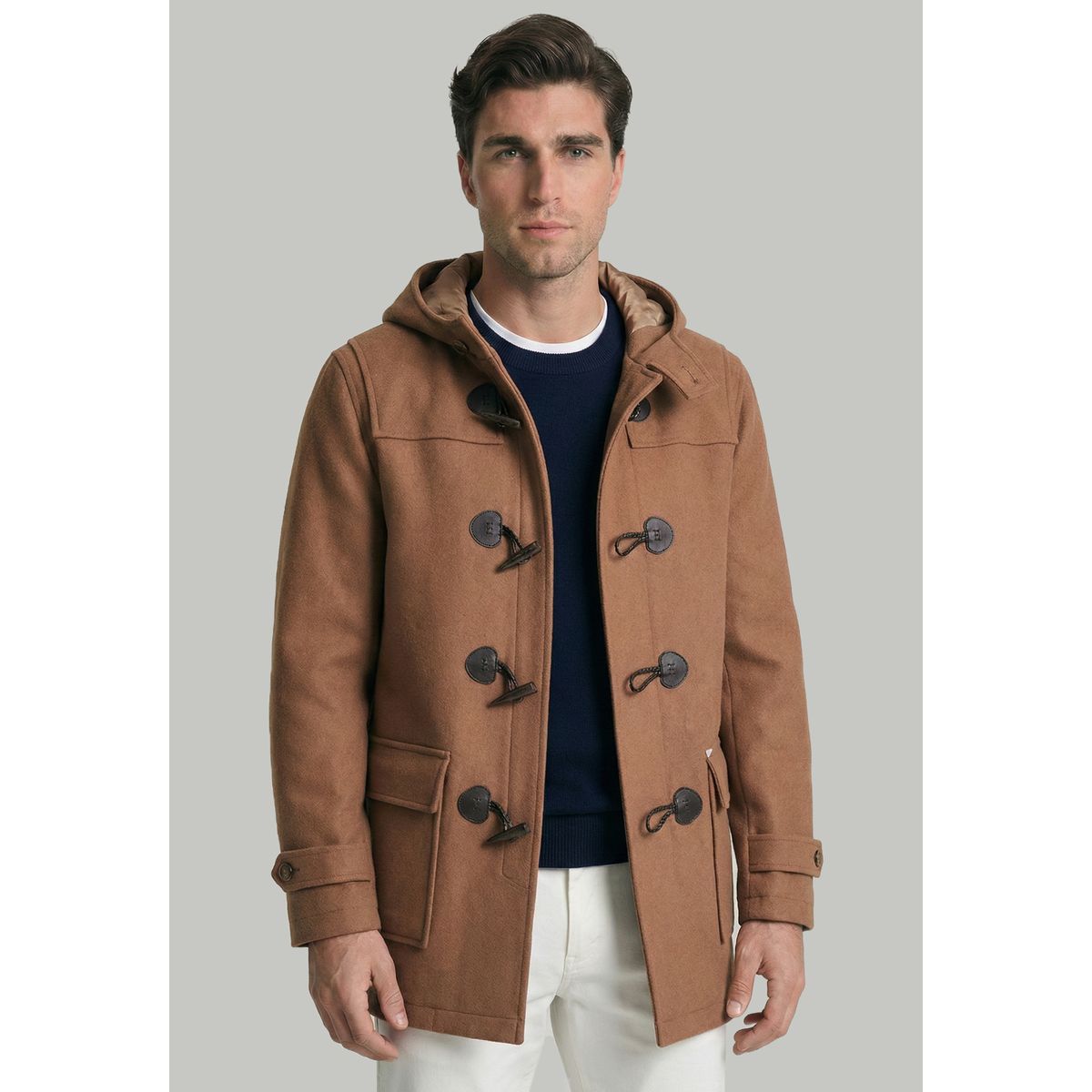 NEW MAN - Abrigo Montgomery Camel New Man