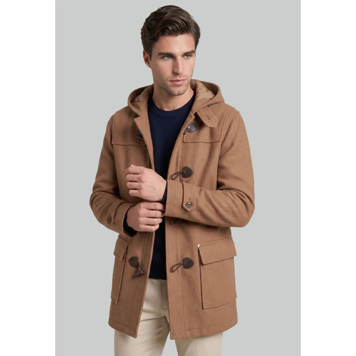 NEW MAN - Abrigo Montgomery Camel New Man