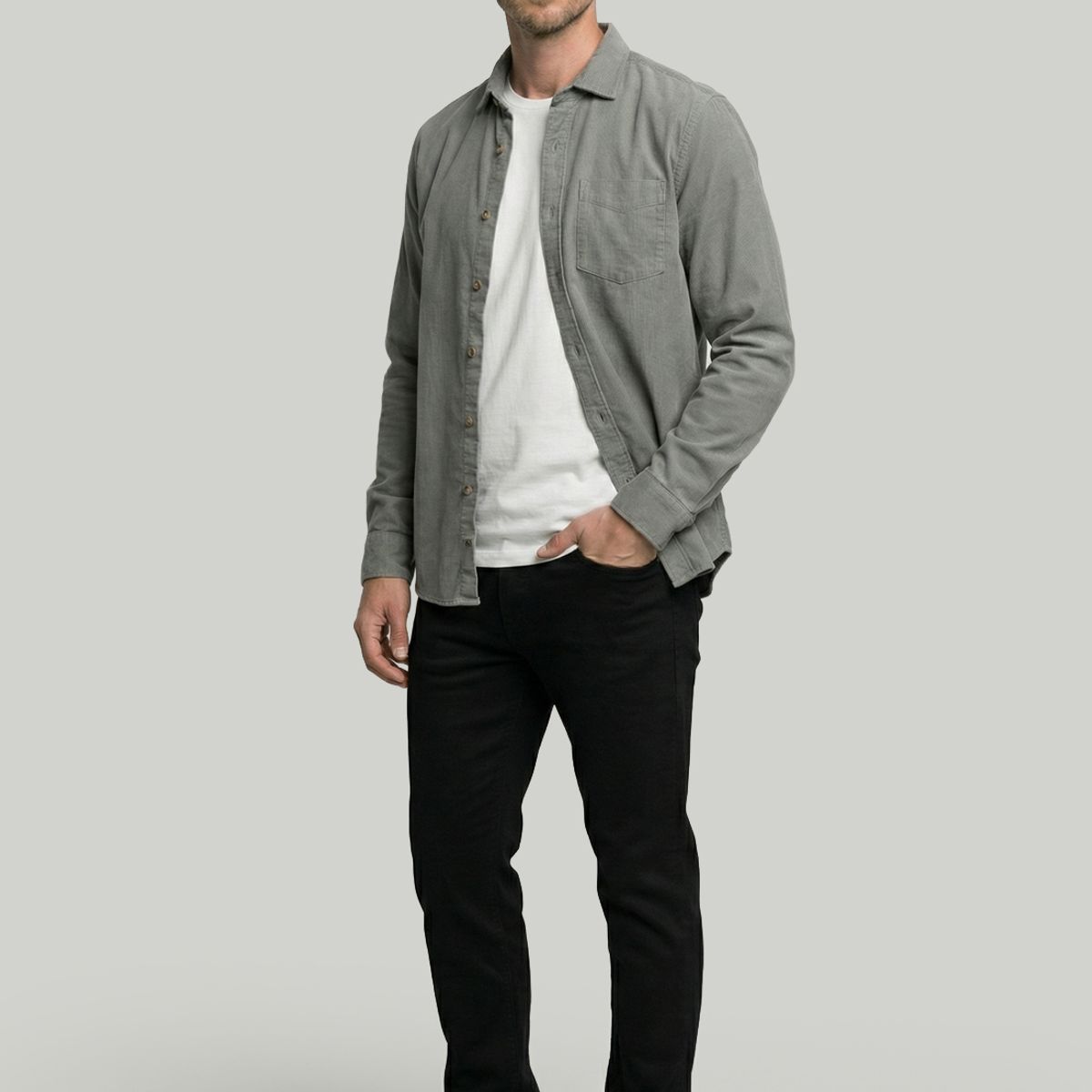 NEW MAN - Camisa Lille Sage New Man