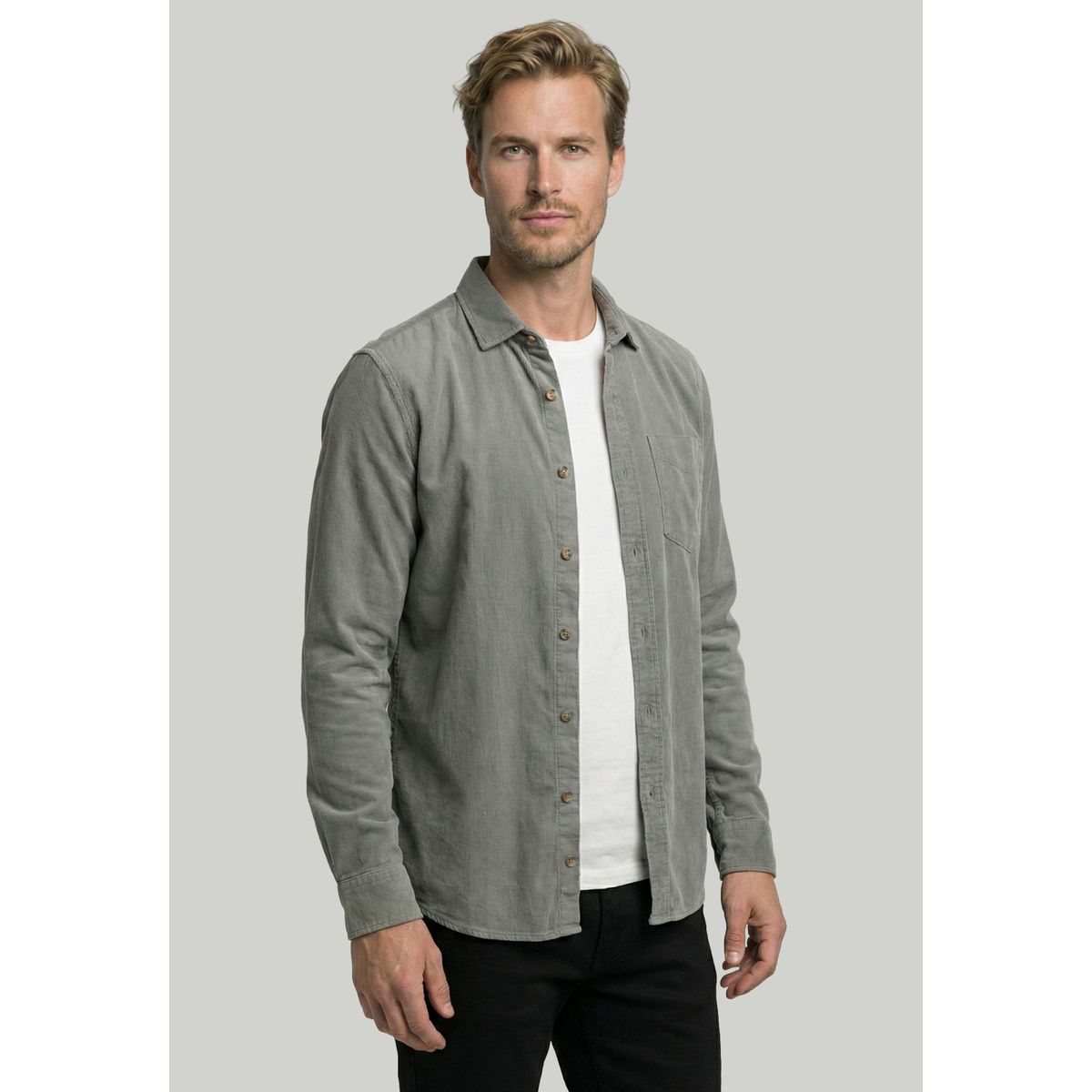 NEW MAN - Camisa Lille Sage New Man