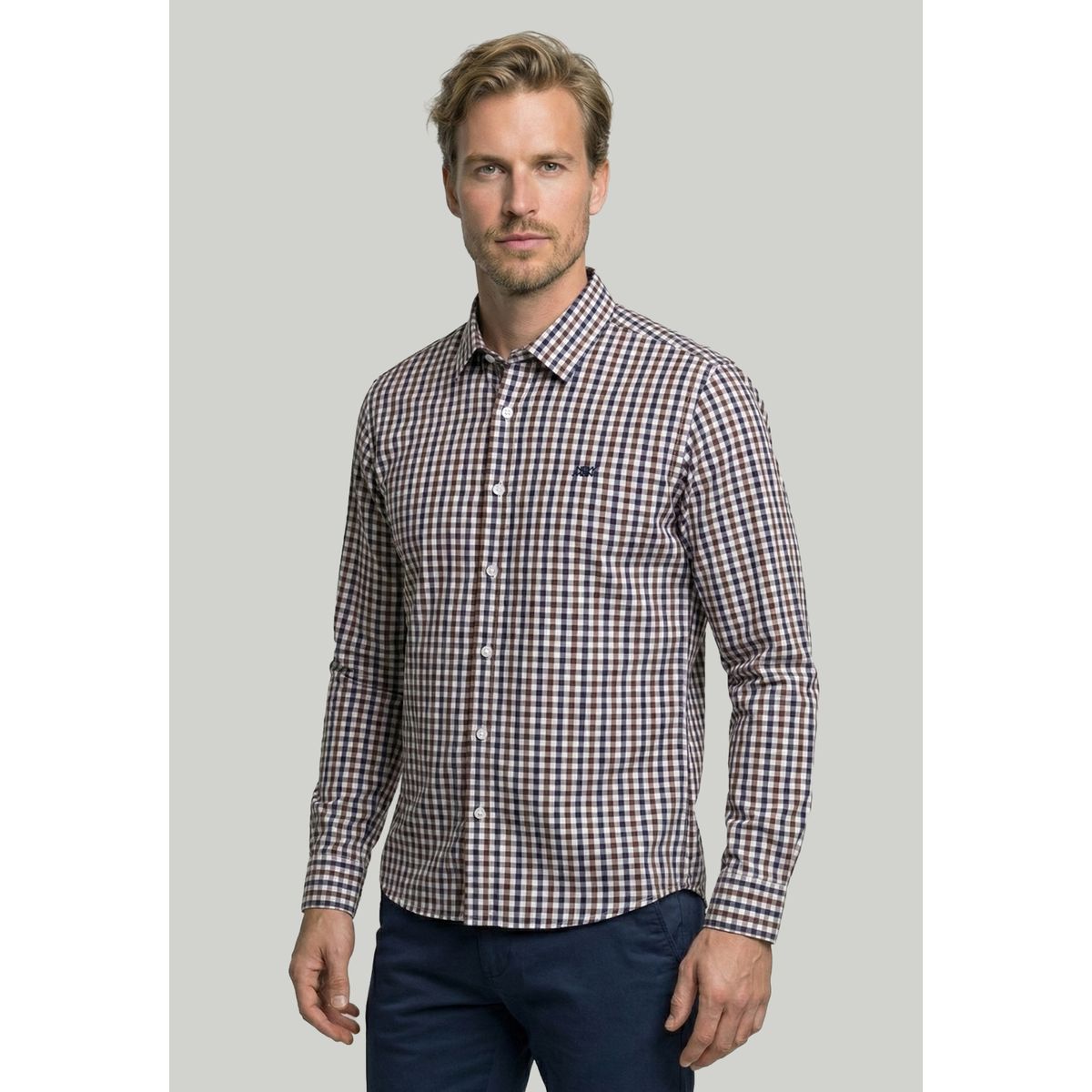 NEW MAN - Camisa Lisboa Brown New Man