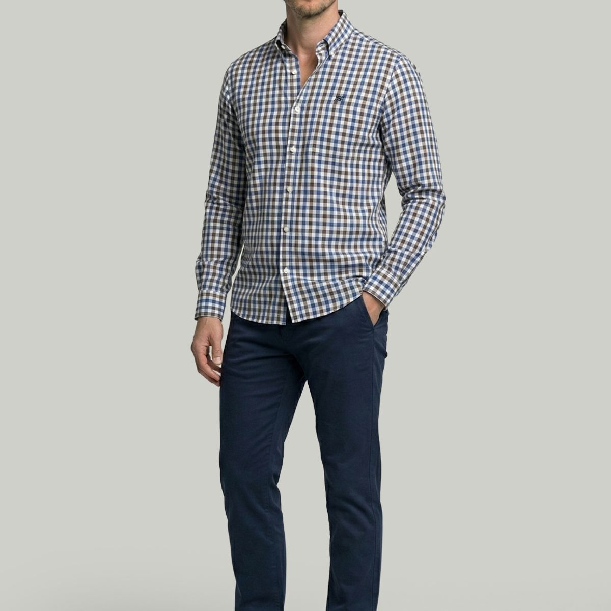 NEW MAN - Camisa Lisboa Brown New Man