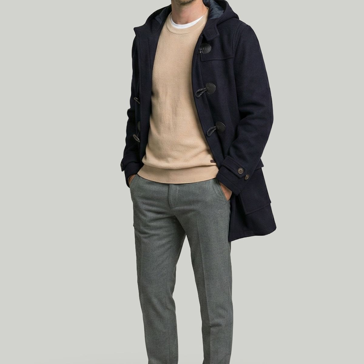 NEW MAN - Abrigo Montgomery Navy New Man