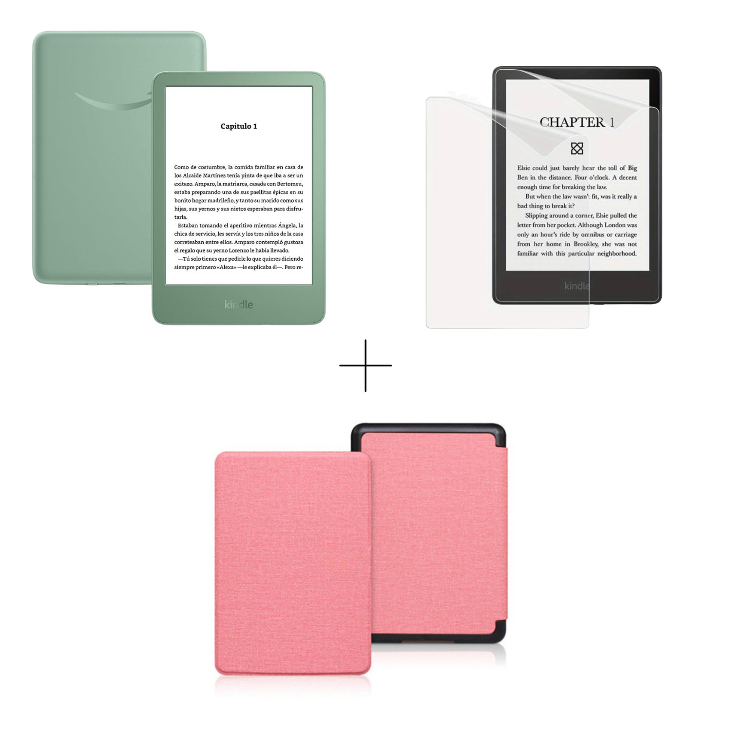 AMAZON Nuevo Kindle Matcha 2024 16gb 11va Gen 6.0 PuLG + Funda +