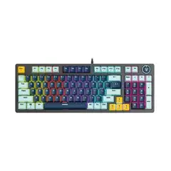 FANTECH - Teclado Gamer Mecanico Mk890V2 Atom96 Navy Switch Blue