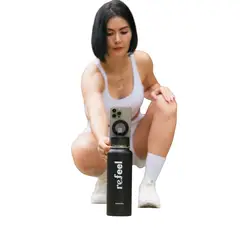 GENERICO - Botella Térmica Magsafe Negra - Tripode Refeel 1200ml - Gym