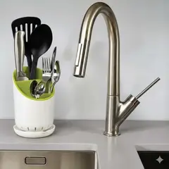 MOVI - Escurridor y Organizador de Cubiertos con Bandeja Drenaje