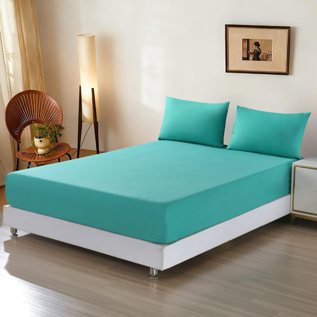 GENERICO - JUEGO DE SABANAS 100% ALGODON  SUAVES Y CÁLIDAS