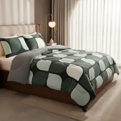 GENERICO - PLUMON CON CHIPORRO PLUSH DISEÑO GEOMETRICO ELEGANTE 2 PLAZAS TF